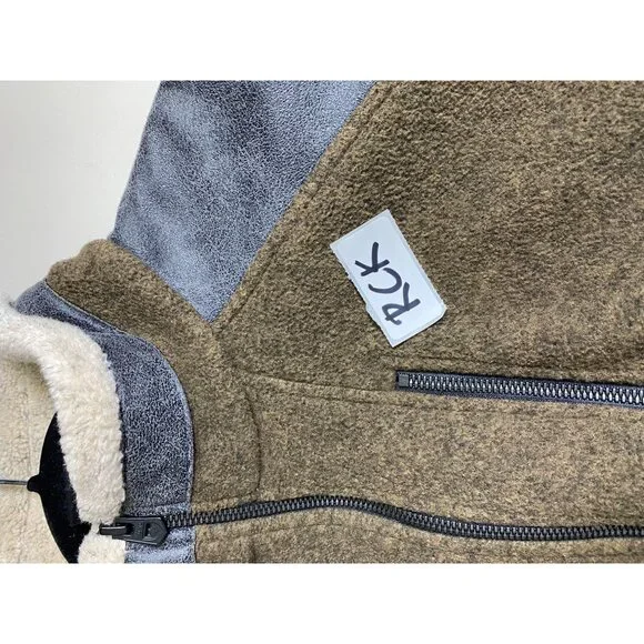 Kuhl Mens Alpenwurx Fleece Full Zip Jacket Size Medium Brown Faux Sherpa Outdoor - Picture 11 of 16